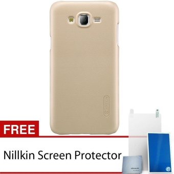 Nillkin Samsung Galaxy J5 Frosted Shield Hard Case - Gold + Free Screen Protector Nillkin