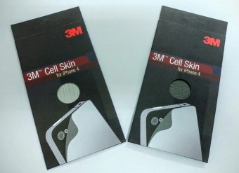 3M Skin Iphone 4/4s Brown + Silver (Beli 1 Gratis 1)