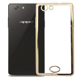 Softcase Silicon Jelly Case List Shining Chrome for Oppo Neo 5 (A31) - Gold