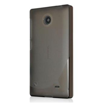 Ahha Moya Gummishell for Nokia X Dual Sim Case - Hitam