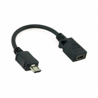 CY Chenyang 10cm Micro USB 5pin Male to Mini USB 5pin Female Data Charge Cable
