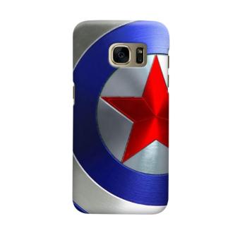 Indocustomcase Captain America Shield CAS07 Casing Case Cover For Samsung Galaxy S7