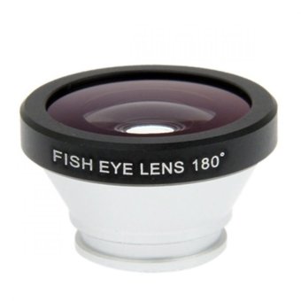 Fish Eye Wide Angle Lens 180 Degree For iPhone 5 - Hitam