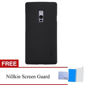 Nillkin Frosted Shield Hard Case untuk One Plus 2 (A2001) - Hitam + Gratis Nillkin Screen Protector