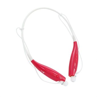 Bluetooth Stereo Headset Two Channel MP3 Music Headphone - HBS-730 - Merah