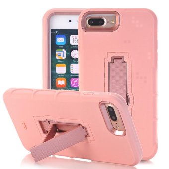Hard Soft Rubber Impact Armor Case Back Hybrid Cover For iPhone 6/6S Plus 5.5 Inch - intl
