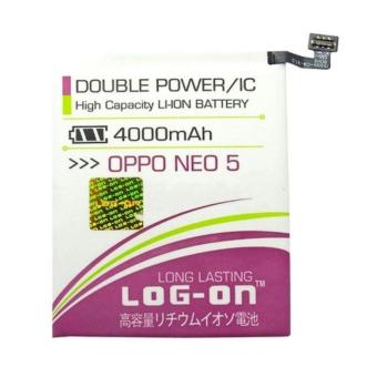LOG-ON Battery For OPPO NEO 5 4000mAh - Double Power & IC Battery - Garansi 6 Bulan