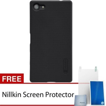 Nillkin Sony Xperia Z5 Compact Frosted Shield Hard Case - Hitam + Free Screen Protector Clear Nillkin