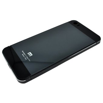 Hardcase Aluminium Tempered Glass Hard Case for Xiaomi Mi5 - Abu-abu-Hitam