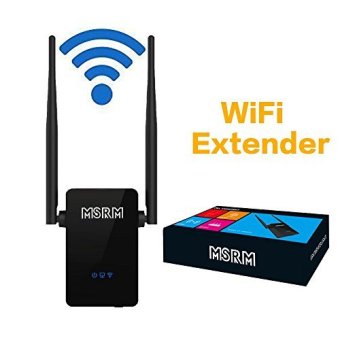 MSRM US302 WiFi Range Extender 300Mbps Wireless WiFi Repeater with Dual External Antennas and 360 Degree WiFi Covering
