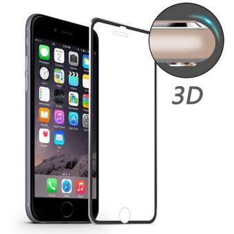 HAT PRINCE 3D Curved Aluminum Alloy Tempered Glass Screen Film for iPhone 7 4.7 - Black - intl