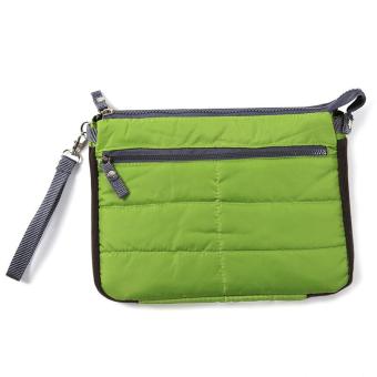 LALANG Portable Tablet PC Padded Sleeve Storage Bag Case Gadget Pouch Organizer for ipad (Green)