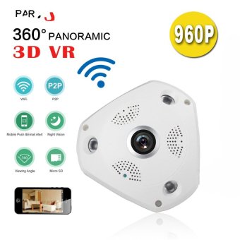 HD 960P Wireless 360 Degree VR Panorama WIFI IP Camera Indoor 3DIPCSecurity Surveillance CCTV System ONVIF Hidden Webcam - intl