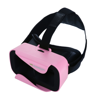 Leegoal 3D VR Virtual Reality Glasses Virtual Reality Box Movies Games Headset for IPhone Samsung Moto LG Nexus HTC, Rose Pink - intl