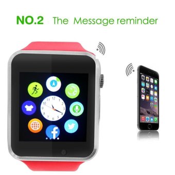 A1 Smart Watch Bluetooth Watch Wrist Watch Phone (Pink) - intl