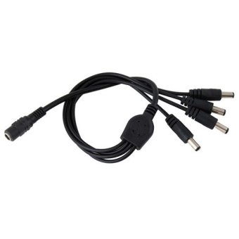 BUYINCOINS Female to Male DC Power Cable (Black)
