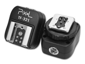 Pixel TF-321 Pixel e-TTL Flash Hot Shoe to Pc Adapter for Canon DSLRs and Flashguns