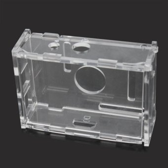 AC Transparent Acrylic Case Enclosure Computer Box + 3 Heat Sink For Raspberry Pi - intl