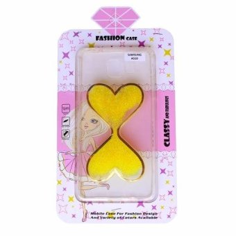 Fashion Case Glitter Love Casing for Samsung A510 - Yellow