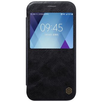 Nillkin Flip Cases For Samsung Galaxy A5 2017 Case 360 degree protection Leather Phone Cover For Samsung Galaxy A520 A520F Case (Black) - intl