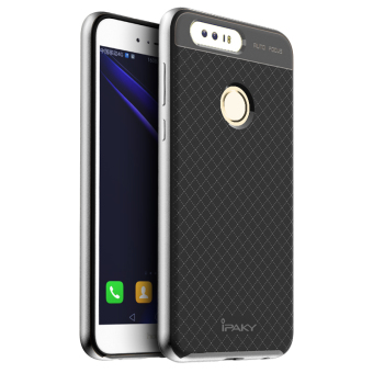 iPaky Slim TPU+PC Shockproof Hybrid Case for Huawei Honor 8 (Silver)