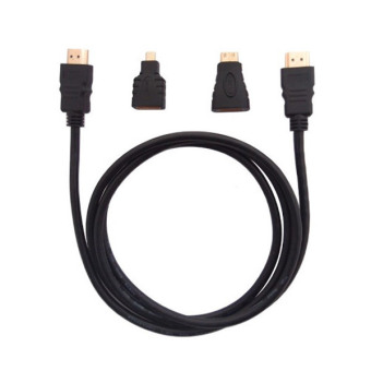 uNiQue Kabel HDMI 3 in 1 Cable - HDMI, Mini HDMI and Micro HDMI Set