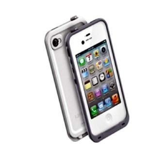 joyliveCY Protector Bumper Dirtproof Waterproof Shockproof Cover Case Plastic Hard for Apple Iphone 4 4S White