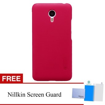 Nillkin For Meizu M2 Note Prime Super Frosted Shield Hard Case Original - Merah + Gratis Nillkin Screen Protector