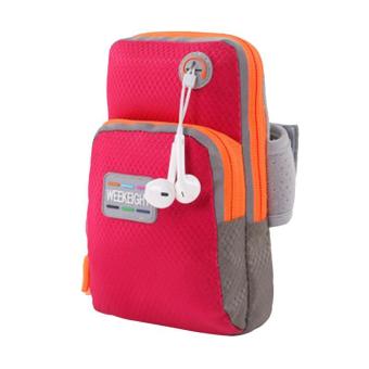 LALANG Universal Sports Armband Phone Bag Case Fitness Jogging Running Arm Band Bag Pouch L (Red) - intl