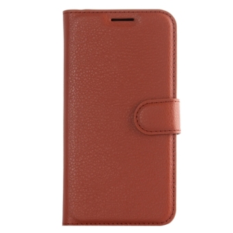 SUNSKY Leather Case with Holder and Card Slots and Wallet for Samsung Galaxy J5 (2016) / J510 (Brown)