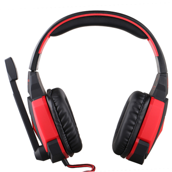 Kotion EACH G4000 USB Stereo Gaming Headband Headphone with LED Light for PC New Blackred