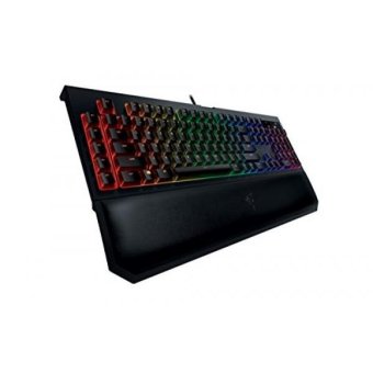Razer BlackWidow Chroma V2, Clicky RGB Mechanical Gaming Keyboard, Ergonomic Wrist Rest - Razer Green Switches - intl