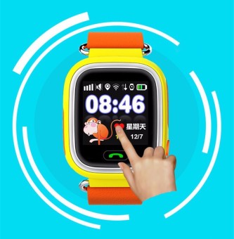 2Cool Kids GPS Watch with Phone Call SOS Positioning Touch Screen Smart Watch for Kids Christmas Gift Orange Color - intl