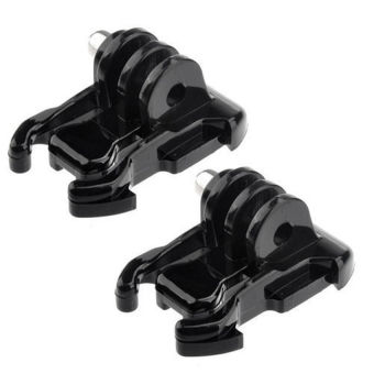 Techno Buckle Strap Mount Clips For GoPro Hero 1 2 3 3+ 4 YI Camera Camcorder 2Pcs (Black) - Intl