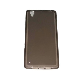 QC OPPO R7s Jelly Case/ Softcase/ Softshell - Hitam Transparan