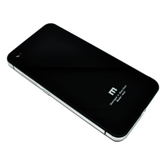 Hardcase Aluminium Tempered Glass Hard Case for Xiaomi Mi5 - Hitam-Silver