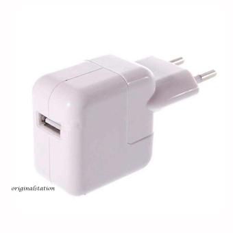 Apple Adapter Only 12 Watt Bult In Charger Untuk Semua Type Apple Putih - Original