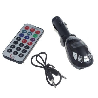 LCD Wireless FM Transmitter Car Kit MP3 Player Support USB SD MMC Slot - intl