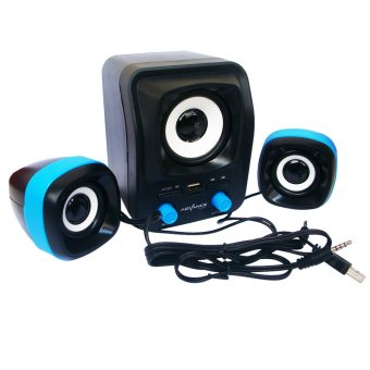Advance Speaker USB Duo-300 - Hitam Biru