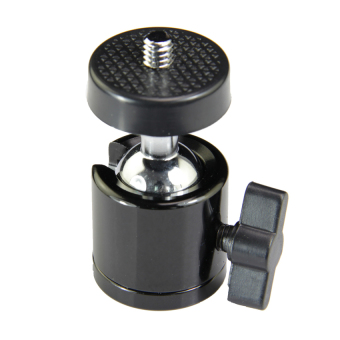 1/4” Metal Mini Tripod Ball Head Ballhead for Digital DSLR Camera Camcorder (Black) - Intl