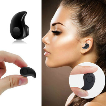 Smart Original Headset Mini Wireless Bluetooth Stereo In-Ear Earphone Headphone Headset For Smart Phone Android & iOS - Hitam