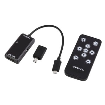 MHL Micro USB to HDMI HDTV Adapter+Remote Control For Samsung Galaxy S3 S4 S5