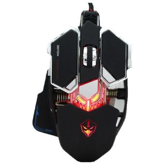 LUOM G10 4000 DPI Professional Adjustable Optical 9 Buttons Mechanical Gaming USB Programming Wired Games Cable Mouse Mice LOL - intl