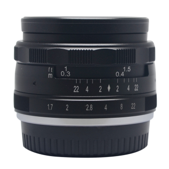 Meike 35mm f1.7 Large Aperture Manual Multi Coated Focus Lens Aps-C for Fujifilm Mirrorless Cameras X-a1 X-a2 X-e1 X-e2 X-e2s X-m1 X-t1 X-t10 X-pro1 X-pro2 - intl