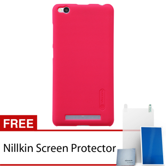 Nillkin Xiaomi Redmi 3 Super Frosted Shield Hard Case - Original - Merah + Gratis Nillkin Screen Protector