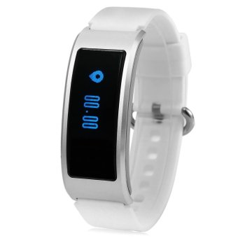S&L DF23 Heart Rate Monitor Smart Wristband with Sleep Track Pedometer (White) - intl