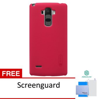 Nillkin Frosted Shield Hard Case Original For LG G4 Stylus - Merah + Free Screen Protector Nillkin