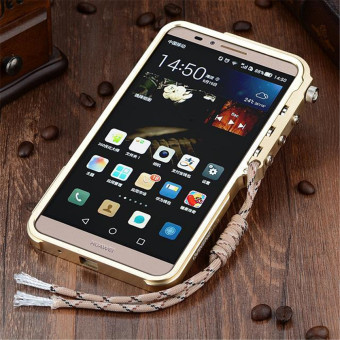 DAYJOY Luxury Cool Design Mechanical arm Style Aluminum Alloy Protective Metal Bumper Frame Case for HUAWEI ASCEND MATE 7(GOLDEN) - intl