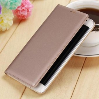 Asuwish Slim Shell Battery Housing Leather Case Flip Cover Original Wallet Holster For Samsung Galaxy Note Edge N9150 + Screen Protector - intl