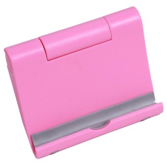 LALANG Universal Adjustable Foldable Desk Tablet Mobile Phone Stand Holder (Pink)